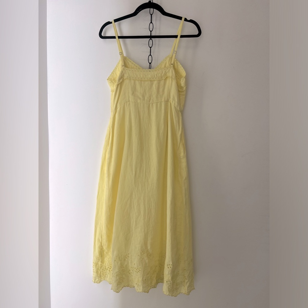 ARITZIA Wilfred Meera Yellow Linen Dress - Picture 5 of 7